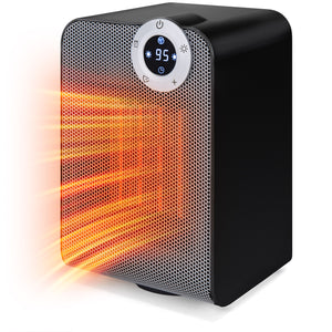 Best Choice Products 1500W Digital Compact Oscillating Desktop Space Heater w/Fan, Adjustable Thermostat - Black